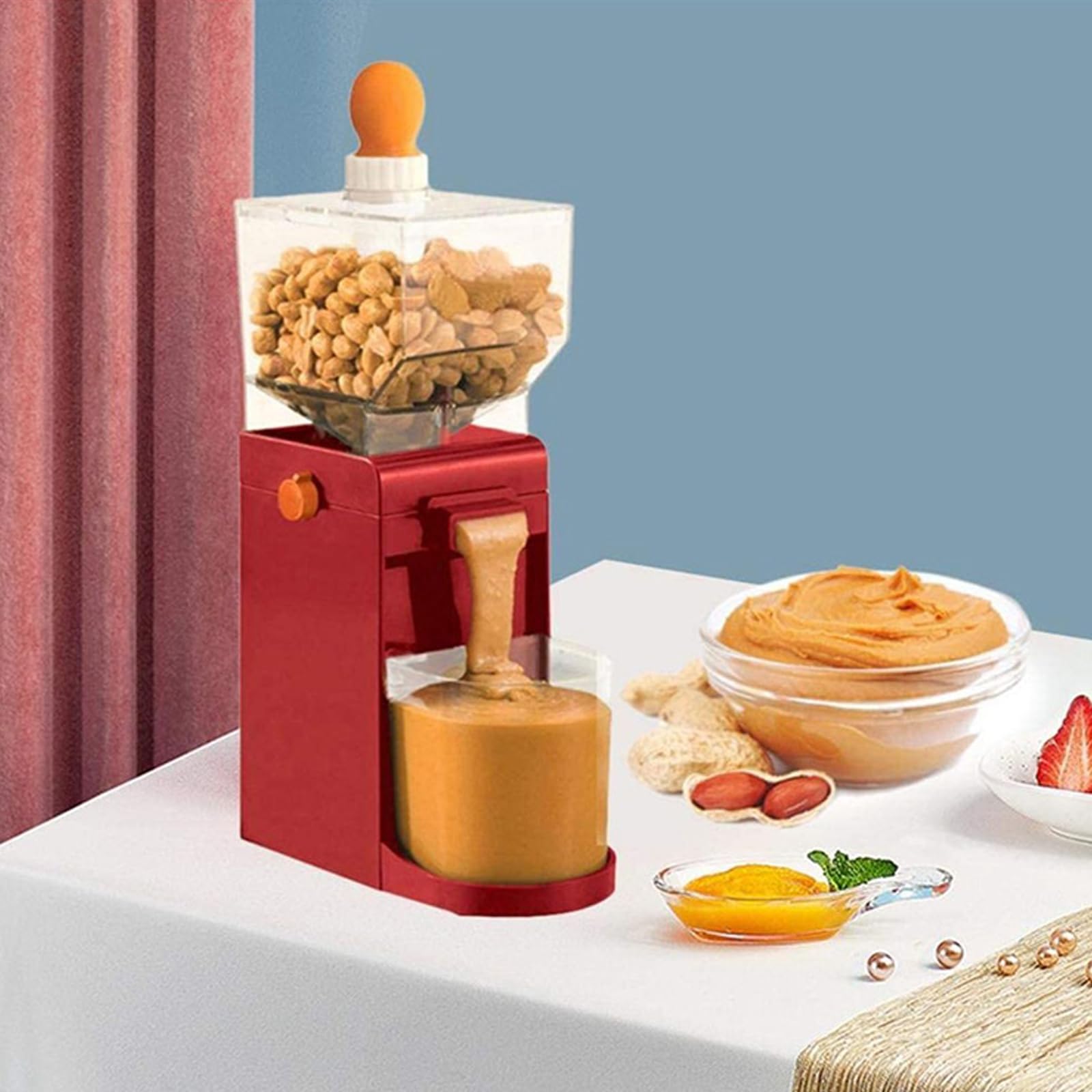 Amazon | 電動ピーナッツバター製造機、多機能商用ごまペースト、滑り